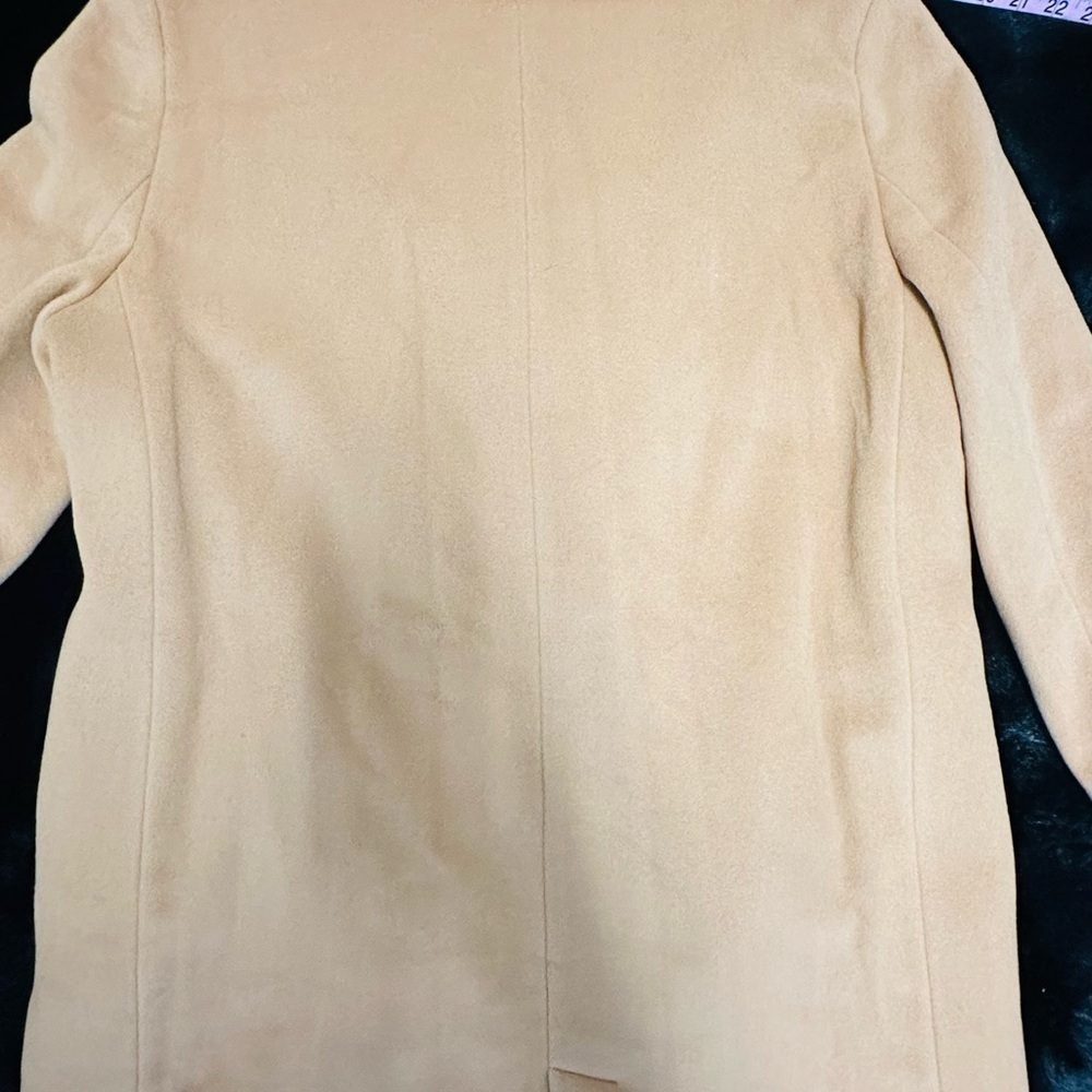 ICONS By Cinzia Rocca Wool Blend Tan Long Coat - Picture 14 of 16
